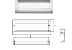 Tay nắm âm 141x128mm Hafele 151.76.922