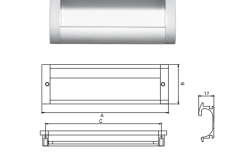 151.76.922 - Tay nắm âm 141x128mm