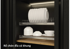 544.40.008 - Rổ úp chén đĩa cố định, Cucina Presto 900mm, loại có khung 