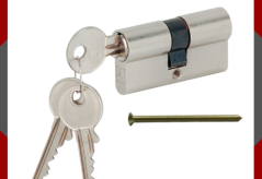 Ruột khóa inox 2 đầu chìa khóa Hafele dài 65 mm- 916.95.116