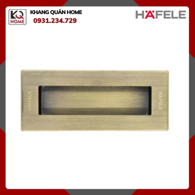 DIY Tay nắm âm 125x51mm – Màu đồng rêu Hafele 489.72.145