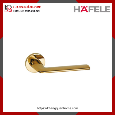 Khóa Tay Nắm Cửa Vệ Sinh DIY Set A Hafele 499.63.607 Đồng Đánh Bóng