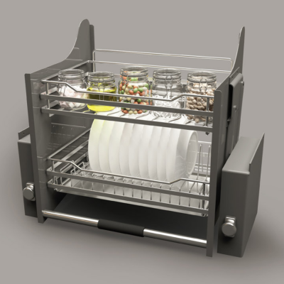 Giá bát đĩa nâng hạ Cucina 800mm Hafele 504.76.007