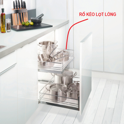 Rổ kéo lọt lòng, 450mm Hafele 540.26.654