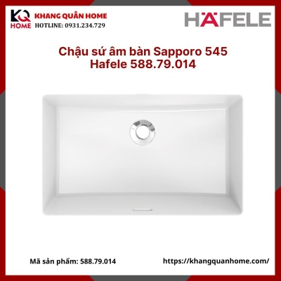 Chậu sứ âm bàn Sapporo 545 Hafele 588.79.014