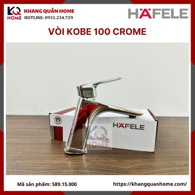 Vòi lavabo Kobe 100 chrome  Hafele nóng lạnh 589.15.000 