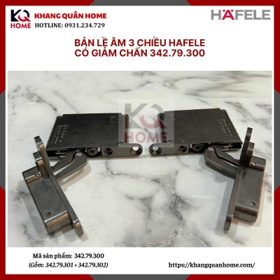 Bản lề âm 3 chiều Hafele  342.79.700 màu inox