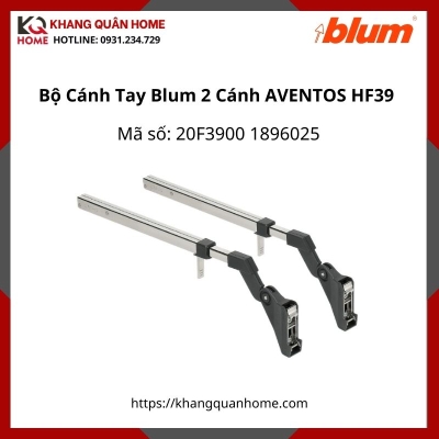 Bộ Cánh Tay Blum 2 Cánh AVENTOS HF39 20F3900 1896025 tủ cao 760 – 1.040mm