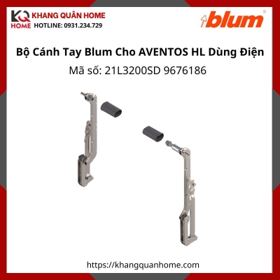 Bộ Cánh Tay Blum Cho AVENTOS HL Dùng Điện tủ cao 300 - 349mm 21L3200SD 9676186