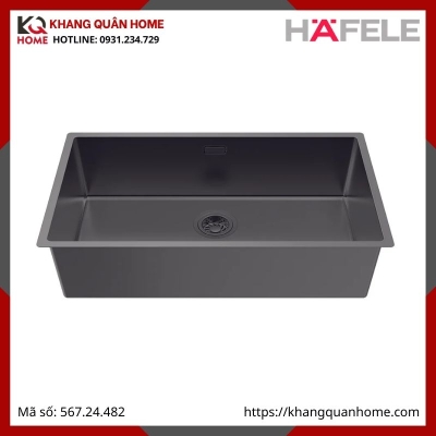 Chậu Inox Hafele Màu Titan R25 HS25-SSN1S-760 567.24.482