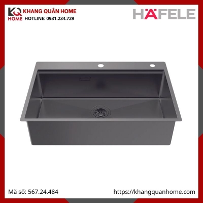 Chậu Rửa Inox Hafele Màu Titan 567.24.484 WS R10 HS25-SSN1S-7650 