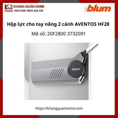 Hộp lực cho tay nâng 2 cánh Blum AVENTOS HF28 màu xám 20F2800 3732091