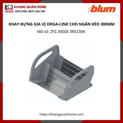 KHAY ĐỰNG GIA VỊ ORGA-LINE CHO NGĂN KÉO 300MM ZFZ.30G0I 3852306