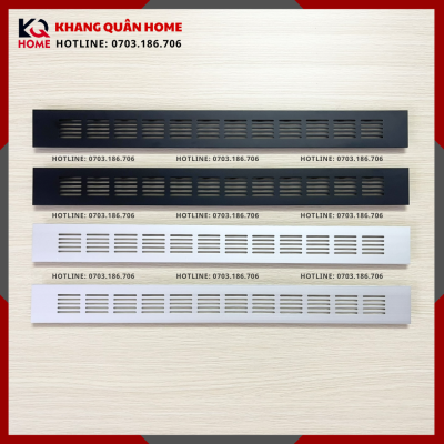 Khe thoát nhiệt, khe thông hơi tủ bếp, tủ áo, tấm đục lỗ thông khí 500x50mm