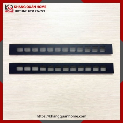 Khe Thoát Nhiệt, Tấm Thông gió, Thông Hơi Tủ Bếp, Tủ lạnh, Bếp từ MÀU ĐEN KT 500x50mm