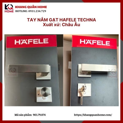 KHÓA CỬA TAY GẠT HAFELE TECHNA 901.79.874 - xuất xứ Châu Âu