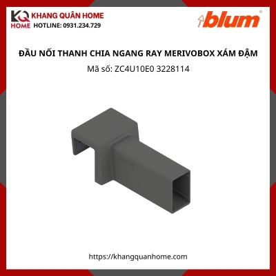 ĐẦU NỐI THANH CHIA NGANG RAY HỘP MERIVOBOX XÁM ĐẬM ZC4U10E0 3228114