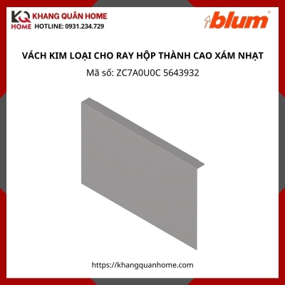 VÁCH KIM LOẠI PHÍA SAU CHO RAY HỘP THÀNH CAO XÁM NHẠT ZC7A0U0C 5643932
