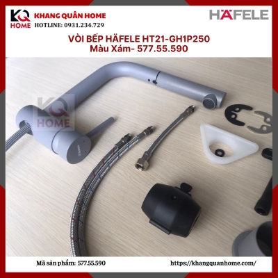 VÒI BẾP ĐÁ MÀU XÁM HÄFELE HT21-GH1P250 - 577.55.590