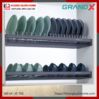 GIÁ BÁT ĐĨA CỐ ĐỊNH GRANDX 700MM NAN DẸT SUS304 XF.70S