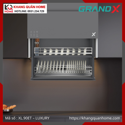 GIÁ BÁT NÂNG HẠ ĐIỆN GRANDX TITANIUM XL.90ET–LUXURY 900MM