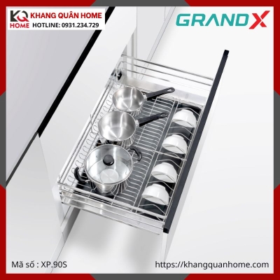 GIÁ XOONG NỒI GRANDX 900MM NAN DẸT XP.90S