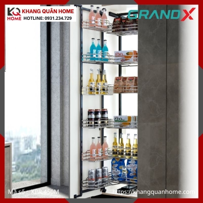 TỦ ĐỒ KHÔ GRANDX NAN OVAL CÁNH MỞ R450MM XPR.450M