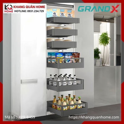 TỦ ĐỒ KHÔ GRANDX 4 TẦNG ĐỘC LẬP R500-900MM XPR.B459