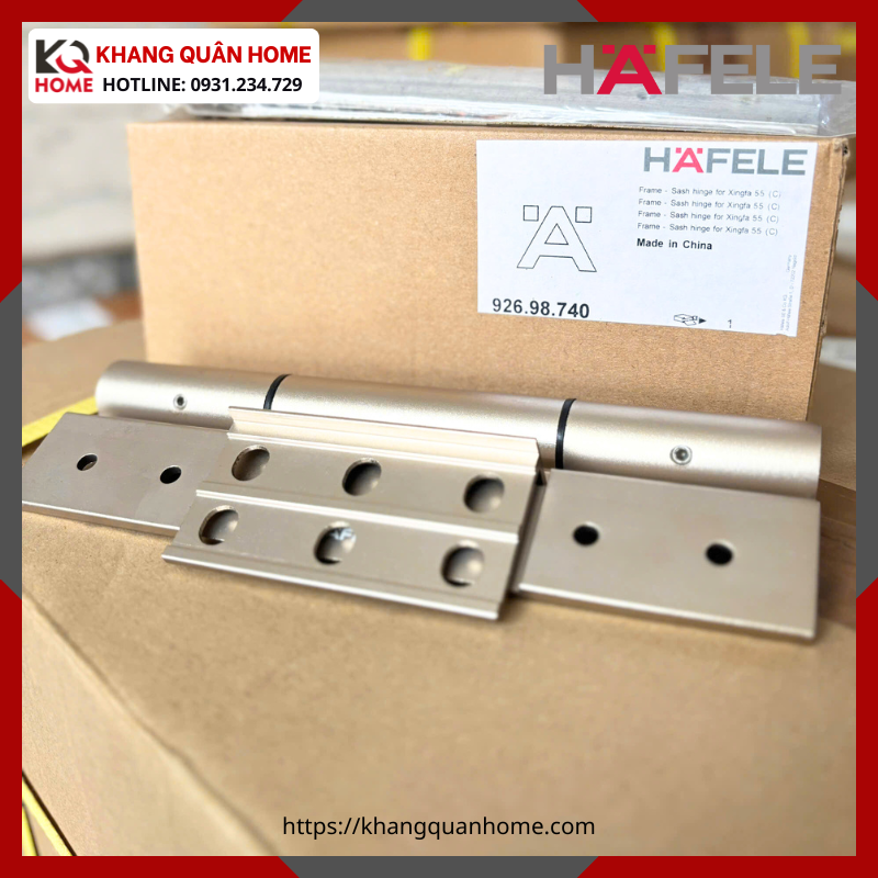 BẢN LỀ CÁNH KHUNG NHÔM HAFELE 926.98.740