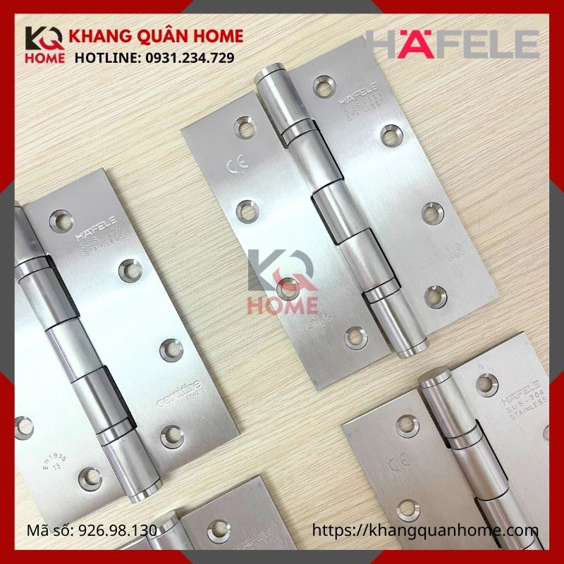 BẢN LỀ LÁ CHỐNG CHÁY 2 VÒNG BI 120KG HAFELE 926.98.130