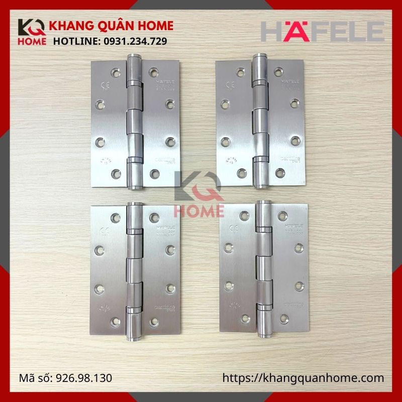 BẢN LỀ LÁ CHỐNG CHÁY 2 VÒNG BI 120KG HAFELE 926.98.130
