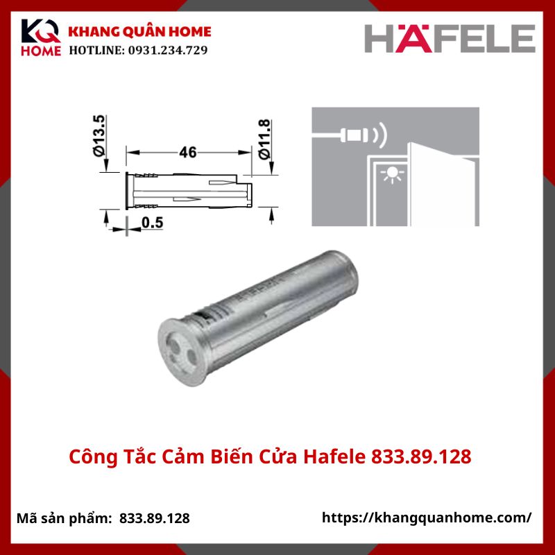 Công tắc cảm biến cửa Hafele 833.89.128
