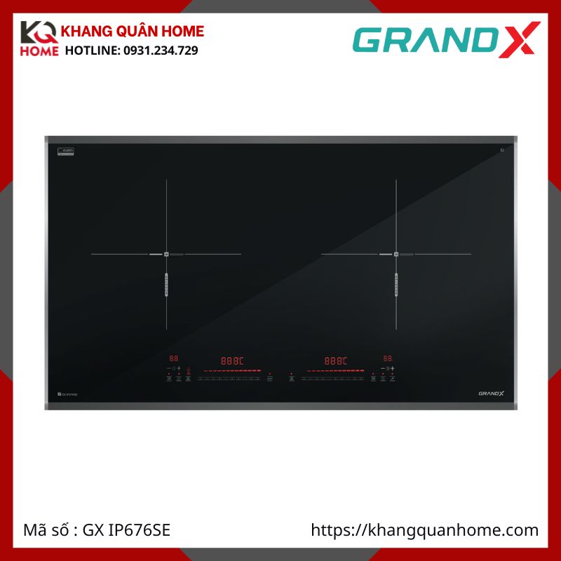 BẾP TỪ 2 VÙNG NẤU GRANDX GX IP676SE