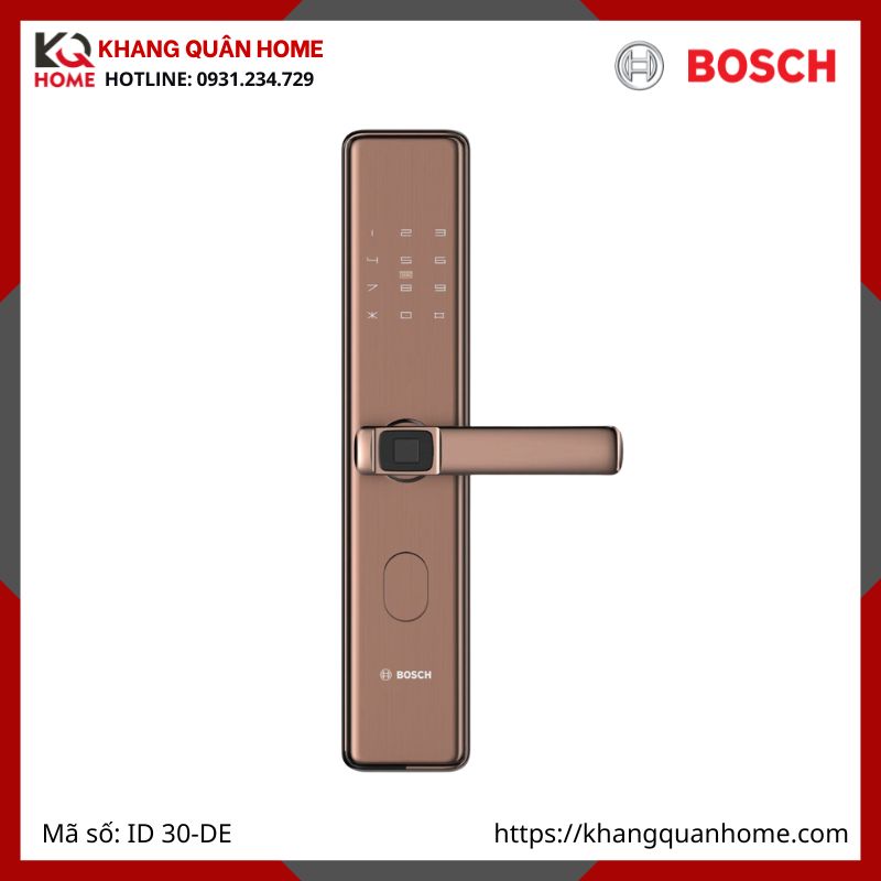 Khóa điện tử Bosch ID 30-DE Màu Vàng