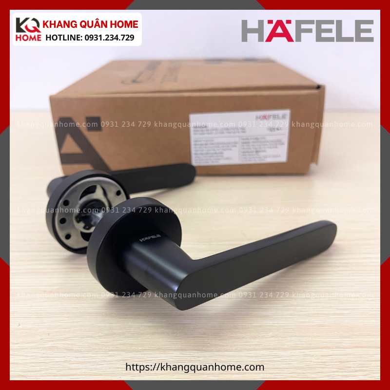 Bộ khóa cửa phòng DIY Hafele set B màu đen 499.63.609