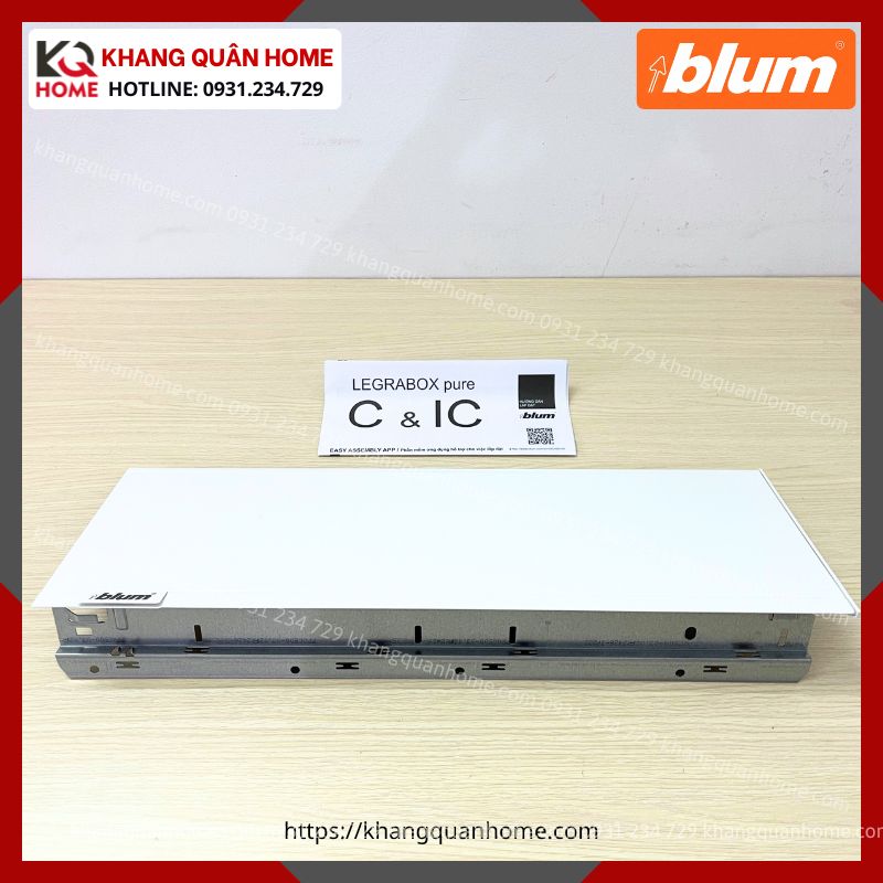RAY HỘP BLUM LEGRABOX C 177MM TRẮNG LEGRABOX pure C 1465484