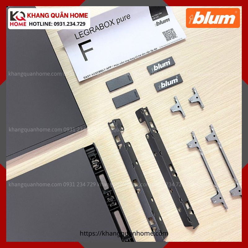 RAY HỘP BLUM LEGRABOX F 241MM XÁM LEGRABOX pure F 8681353