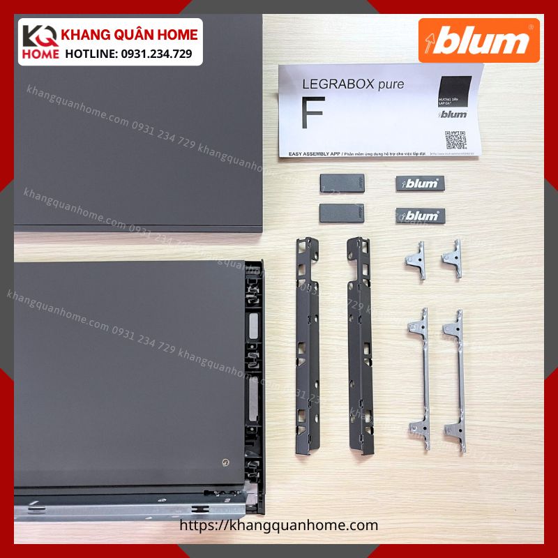 RAY HỘP BLUM LEGRABOX F 241MM XÁM LEGRABOX pure F 8681353
