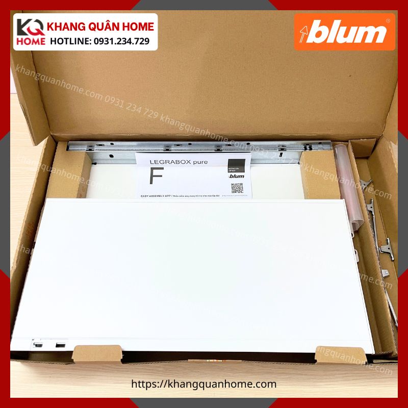 RAY HỘP BLUM LEGRABOX F MÀU TRẮNG 1471608 