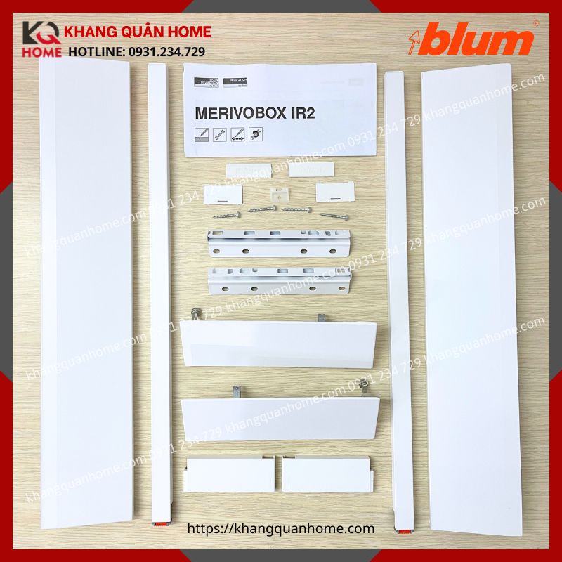 RAY HỘP BLUM MERIVOBOX IR2 MÀU TRẮNG 9920351
