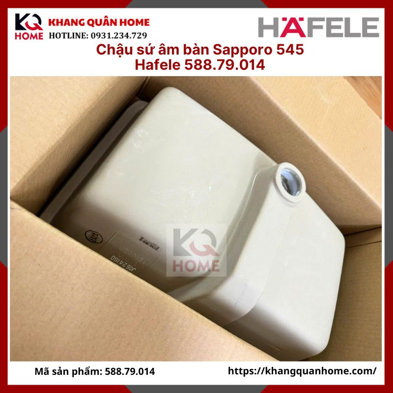Chậu sứ âm bàn Sapporo 545 Hafele 588.79.014