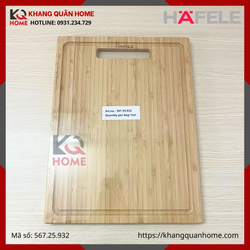 Thớt gỗ Hafele 396x300mm 567.25.932