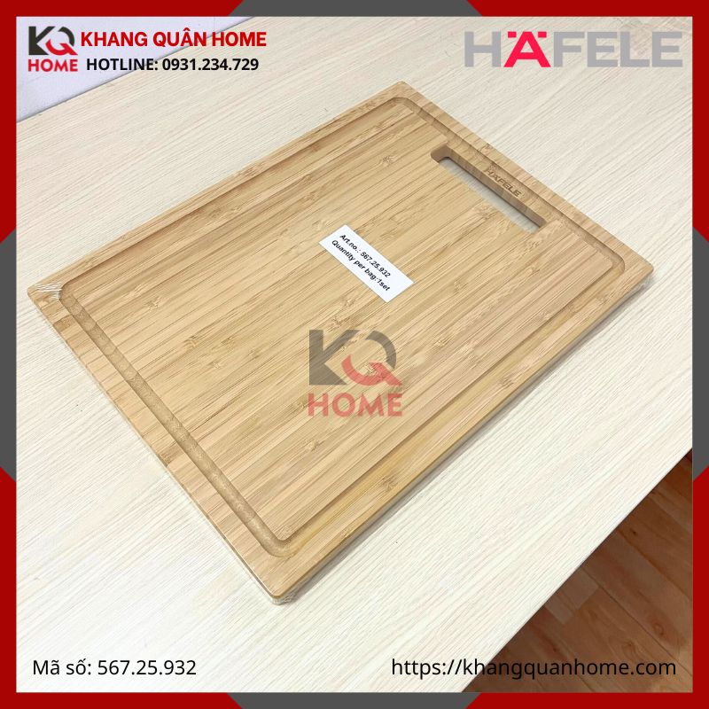 Thớt gỗ Hafele 396x300mm 567.25.932