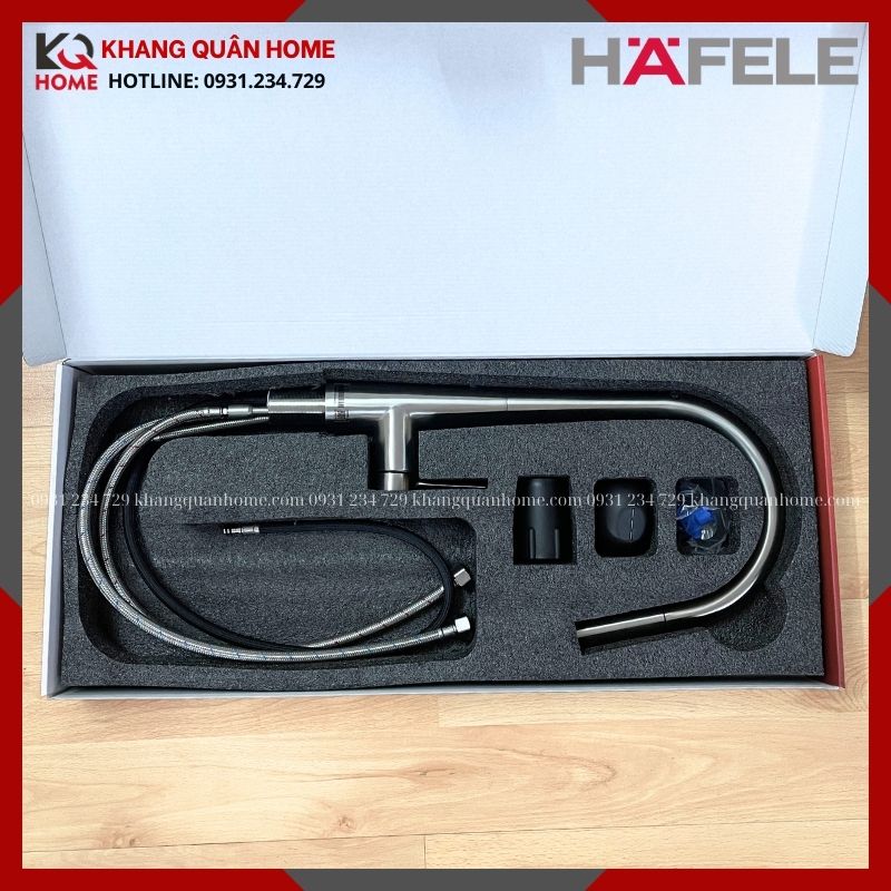 Vòi rửa chén Hafele màu Chrome mờ HT24-SH1P417-BR 570.85.041