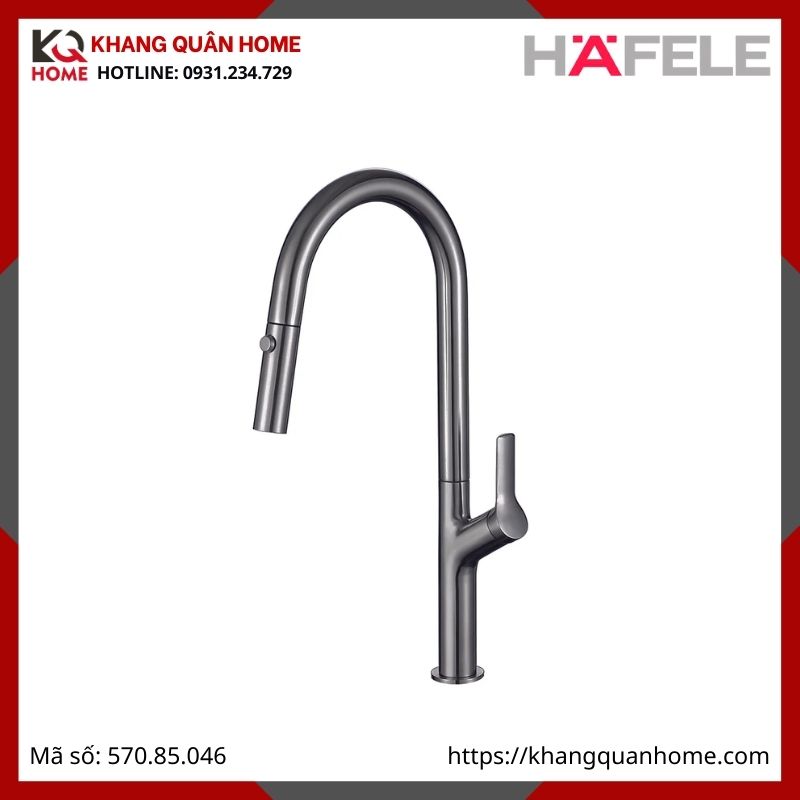 Vòi Rửa Hafele Màu Titan HT25-SH1F220 570.85.046