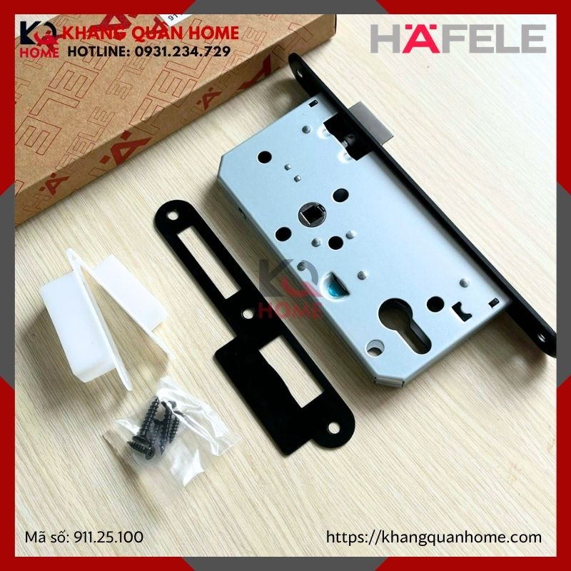 THÂN KHÓA LƯỠI GÀ CHỐT CHẾT CC 72MM HAFELE 911.25.100