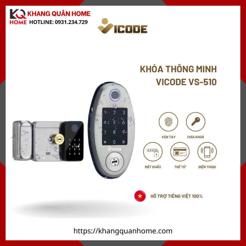 Khóa Điện Tử  Vicode VS-510 
