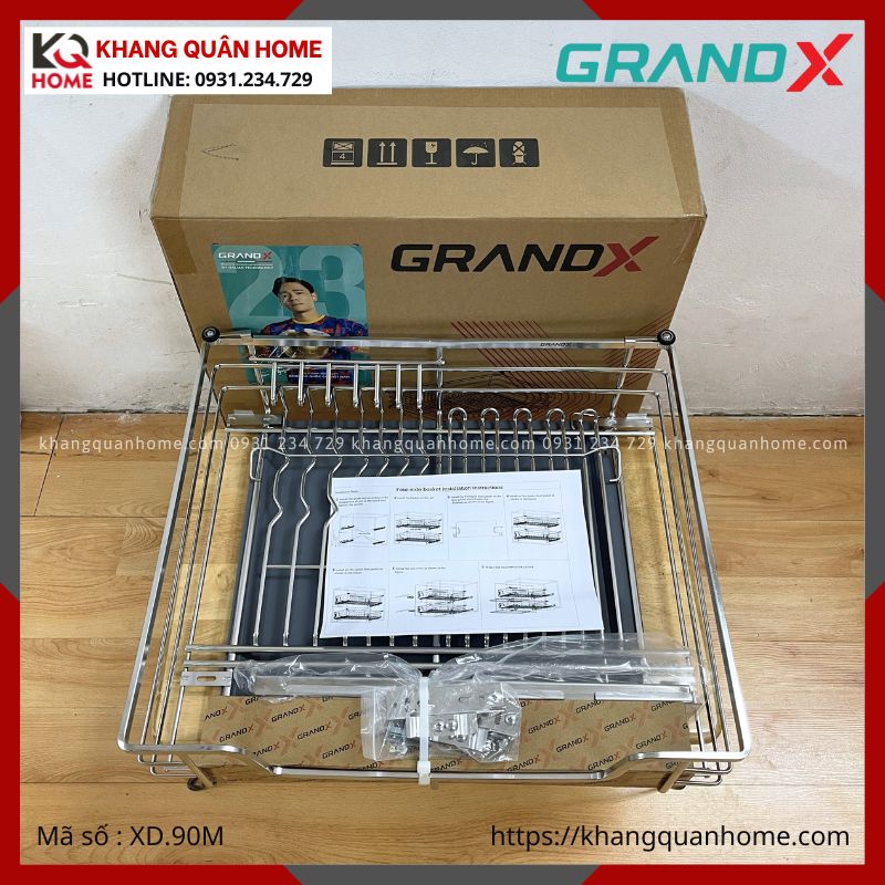 HÌNH THỰC TẾ GIÁ BÁT ĐĨA GRANDX 900MM NAN OVAL XD.90M