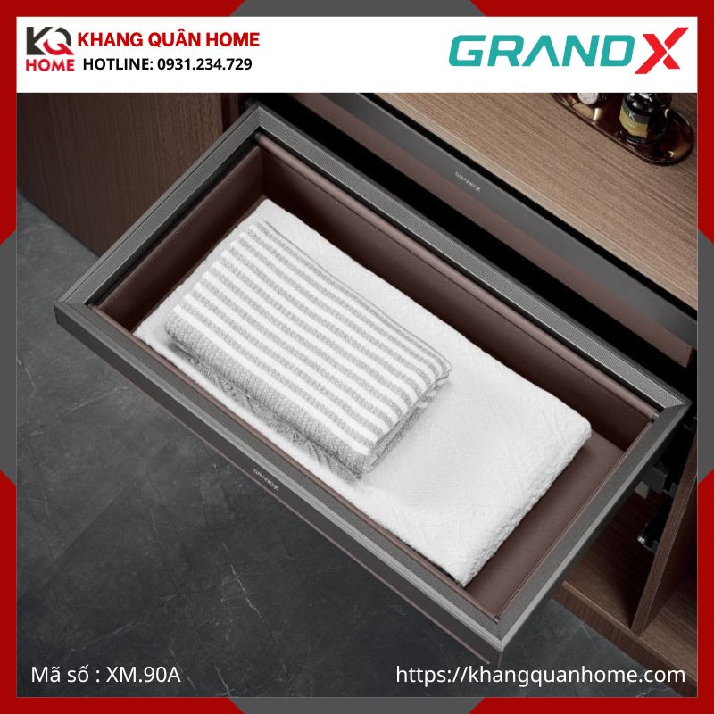 NGĂN ĐỰNG QUẦN ÁO BỌC DA GRANDX R900MM XM.90A
