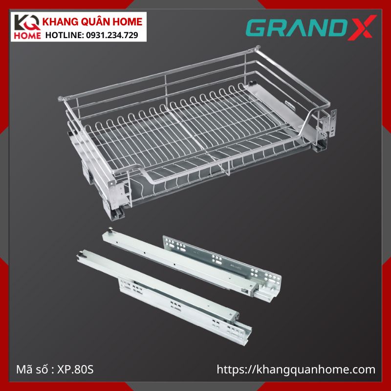 GIÁ XOONG NỒI GRANDX 800MM NAN DẸT XP.80S